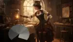 Faszinierendes Steampunk Kostüm für Damen