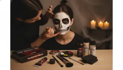 Meisterhaftes Skelett Make-up für Halloween