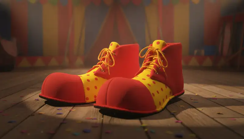 Die perfekten Clownschuhe wählen