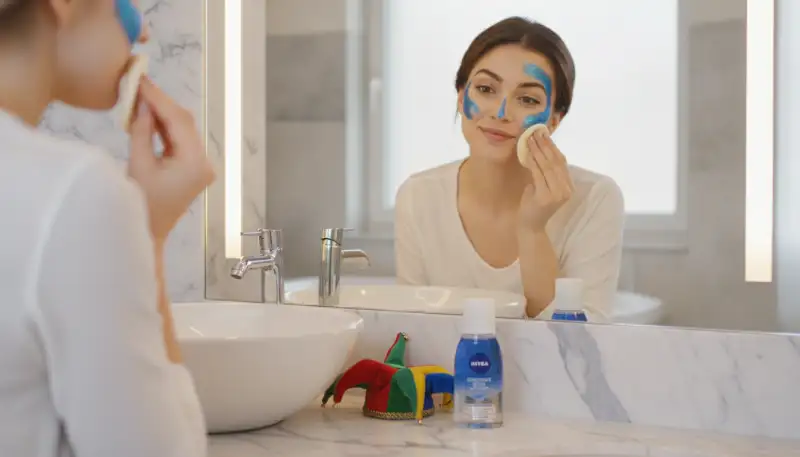 Effektive Make-up-Entfernung nach dem Kostümfest