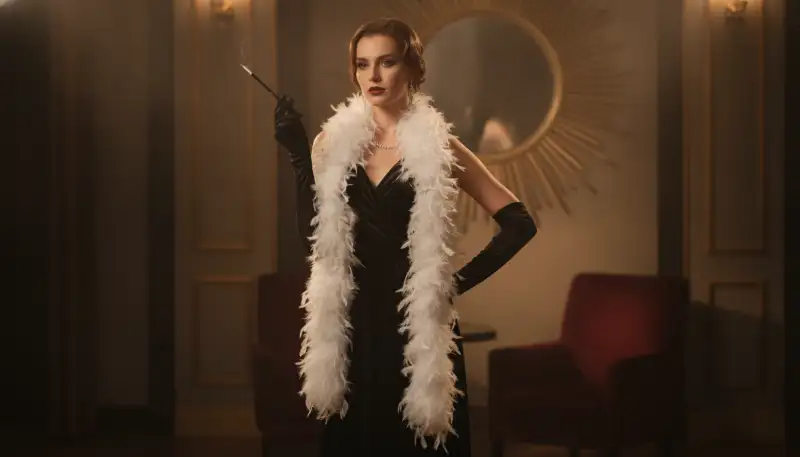 Federboa stylen: Glamouröse Auftritte