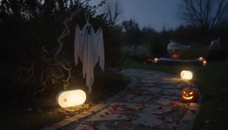 Gruseliges Licht: Bewegungsmelder für Halloween