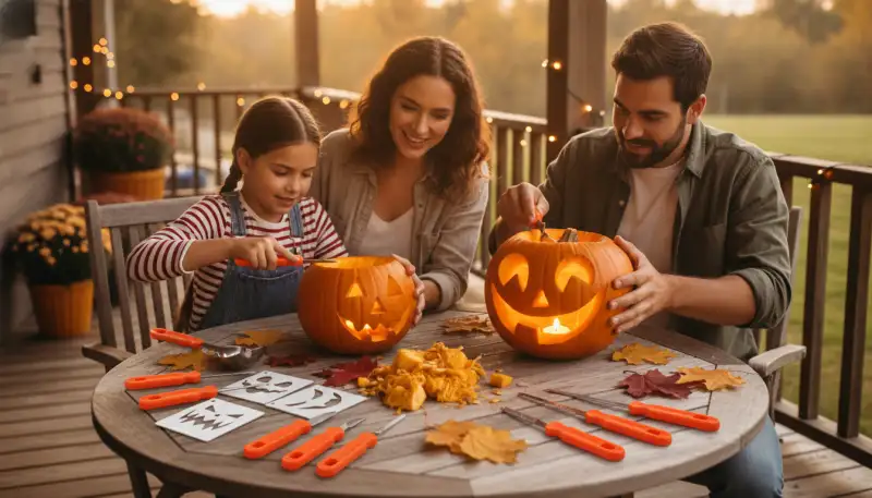 Halloween-Kürbisse schnitzen: Einfach & genial