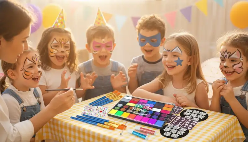 Kinderschminke für ein sicheres Karnevalsfest