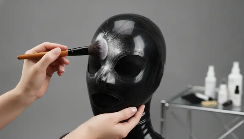 Latexmaske anziehen: Der Profi-Guide