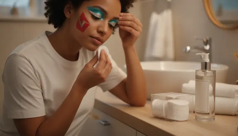 Sanfte Make-up-Entfernung mit Pads